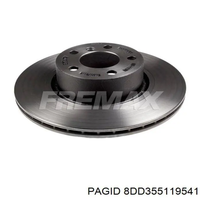 Тормозные диски 8DD355119541 HELLA-PAGID