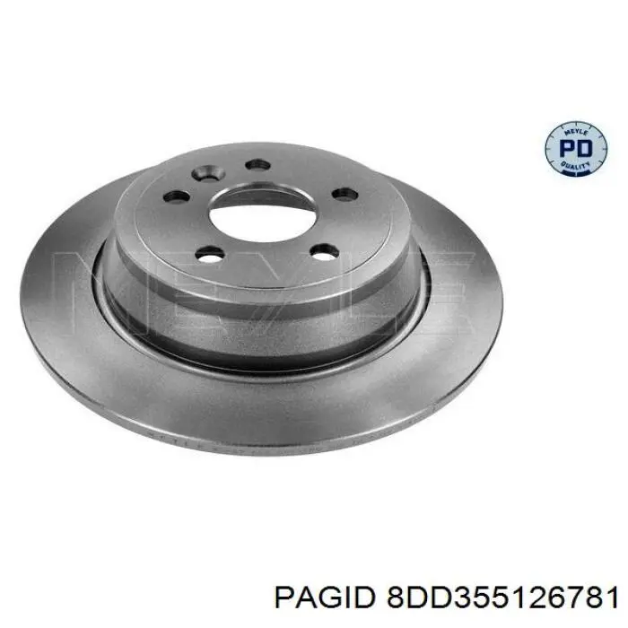 Задний тормозной диск HELLA-PAGID 8DD355126781 цена, от 43.14 USD