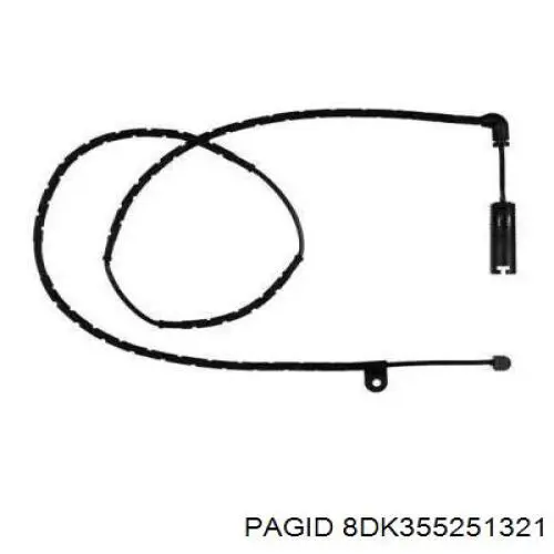 Датчик износа тормозных колодок задний 8DK355251321 HELLA-PAGID