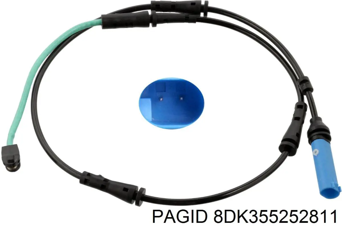 8DK355252811 HELLA-PAGID sensor traseiro de desgaste das sapatas do freio