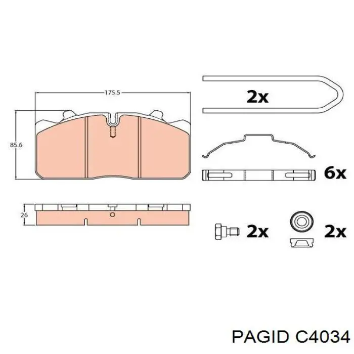  C4034 HELLA-PAGID