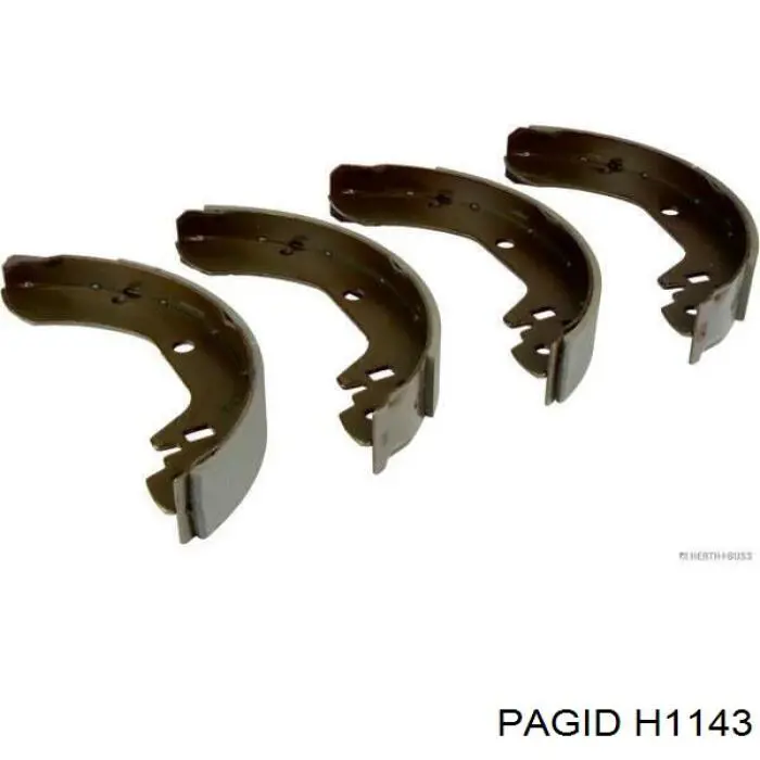 H1143 HELLA-PAGID колодки тормозные задние барабанные
