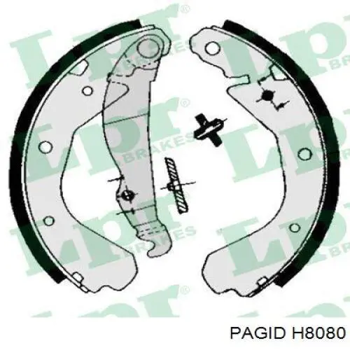 Тормоза рабочие задние ножные и тормозные барабаны HELLA-PAGID H8080 цена, от 12.65 USD
