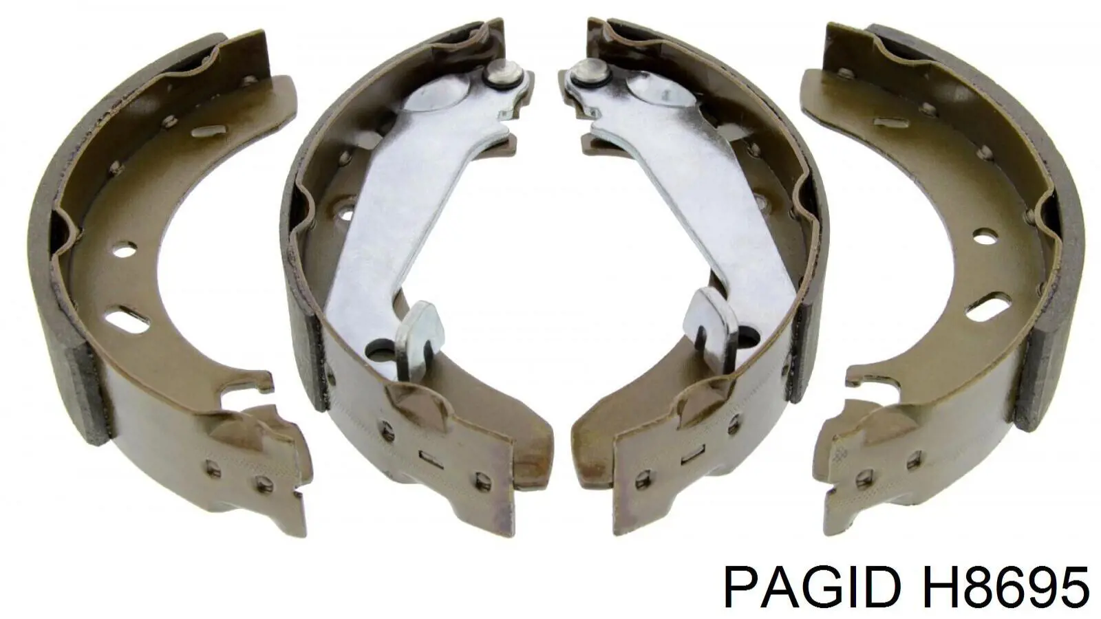 Задние барабанные колодки H8695 HELLA-PAGID