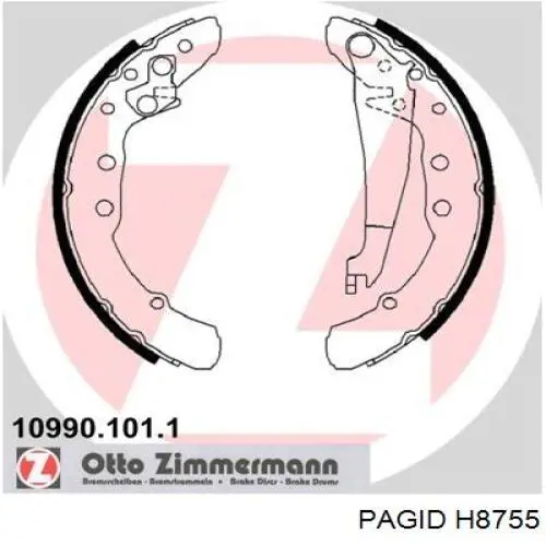 Барабанные колодки HELLA-PAGID H8755