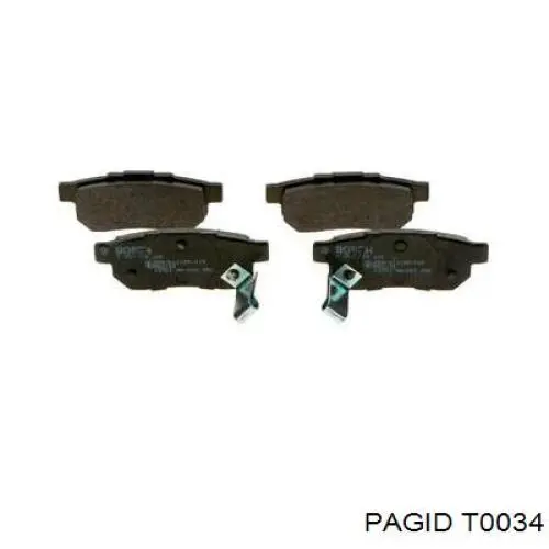 Колодки дисковые  HELLA-PAGID T0034 цена, от 14.00 USD