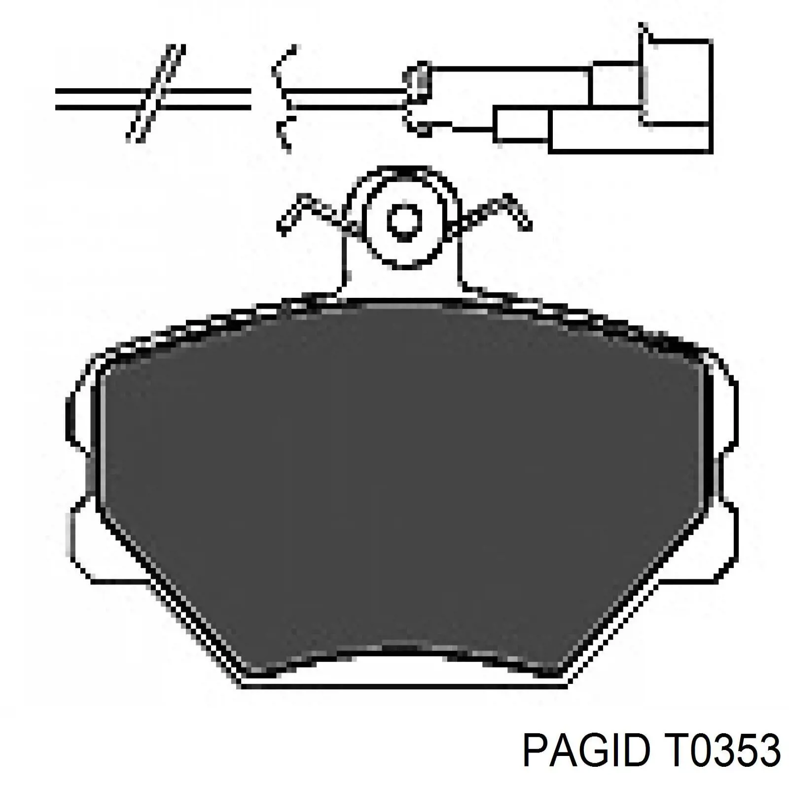 Передние тормозные колодки T0353 HELLA-PAGID