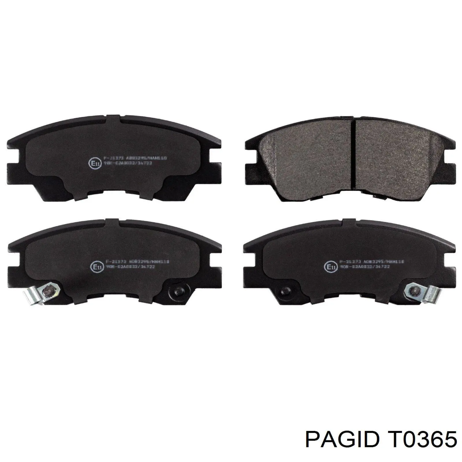 T0365 HELLA-PAGID колодки тормозные передние дисковые