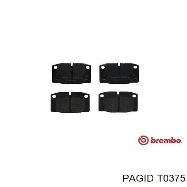 Тормозные колодки HELLA-PAGID T0375