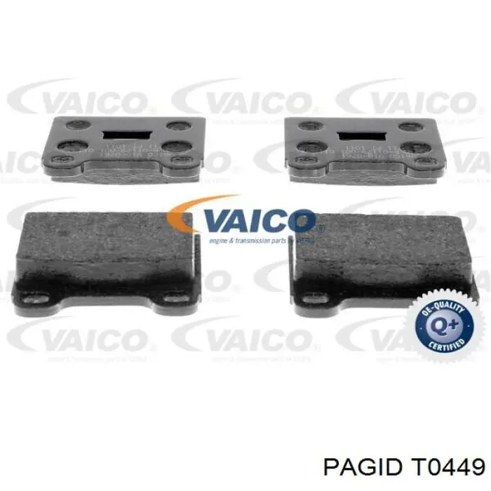 Передние тормозные колодки T0449 HELLA-PAGID