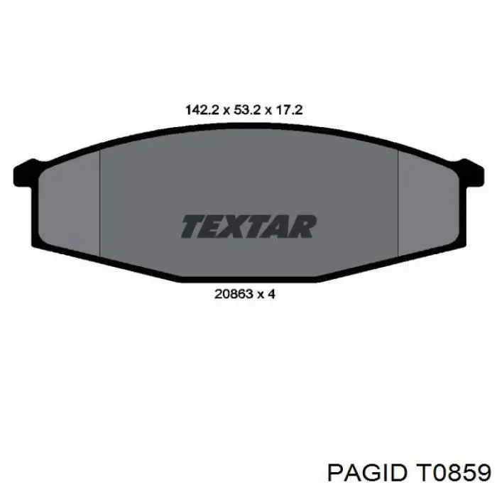 Колодки HELLA-PAGID T0859 цена, от 16.43 USD