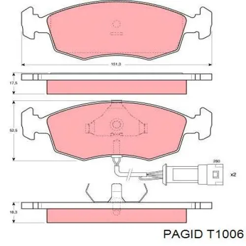 Колодки HELLA-PAGID T1006 цена, от 15.82 USD