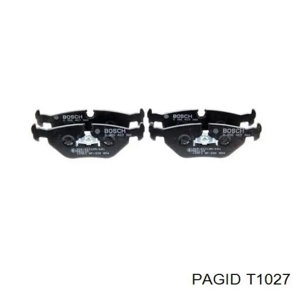 Колодки дисковые  HELLA-PAGID T1027 цена, от 16.49 USD