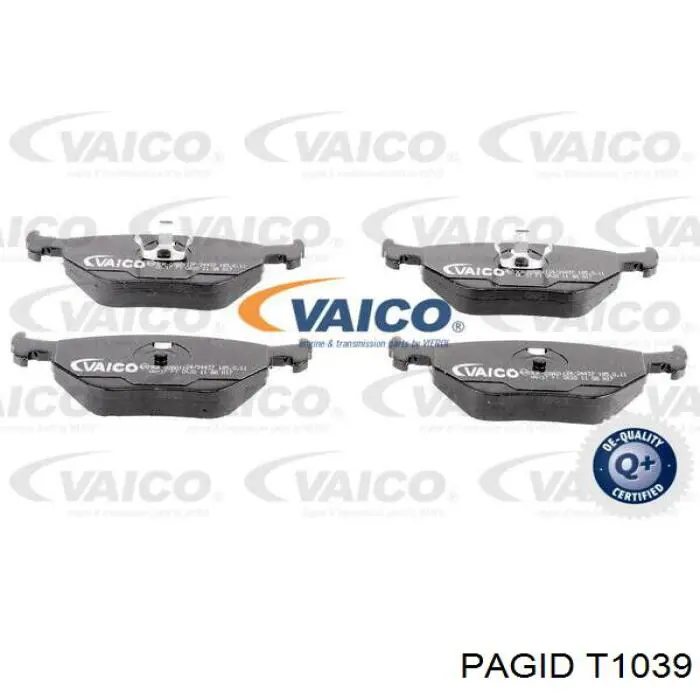 Задние тормозные колодки T1039 HELLA-PAGID