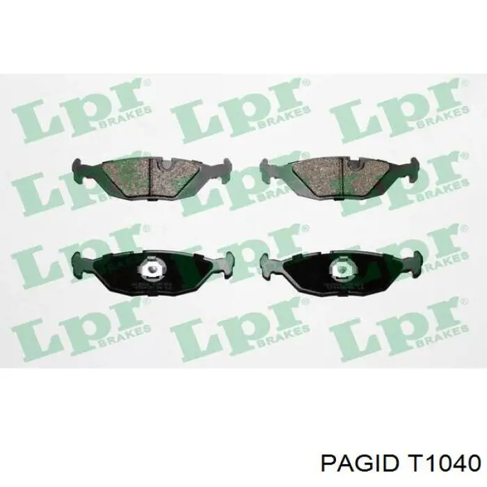 Купить T1040 HELLA-PAGID Колодки тормозные задние, дисковые