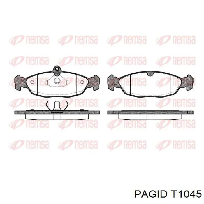 Колодки HELLA-PAGID T1045 цена, от 10.17 USD