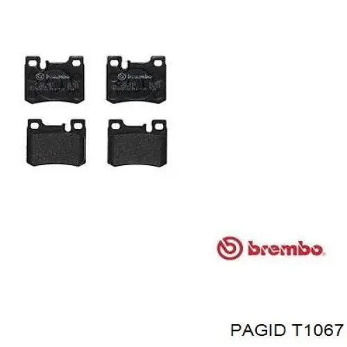 Колодки дисковые  HELLA-PAGID T1067 цена, от 12.06 USD