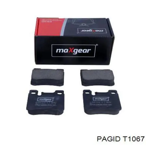 Купить T1067 HELLA-PAGID Колодки тормозные задние, дисковые