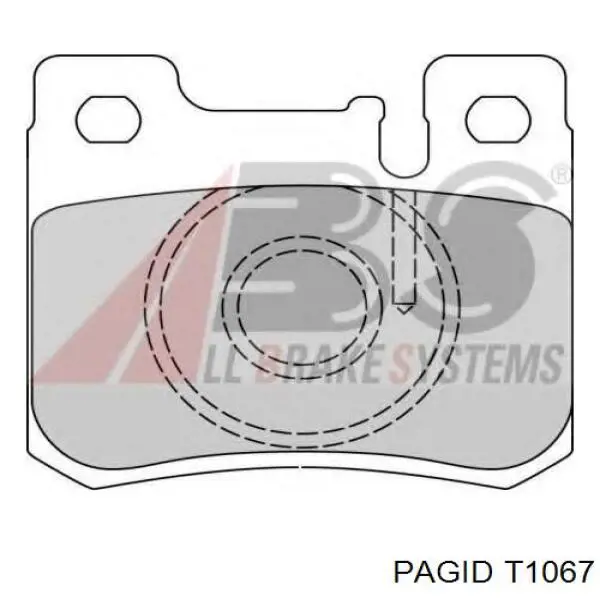 Колодки дисковые  HELLA-PAGID T1067 цена, от 12.06 USD