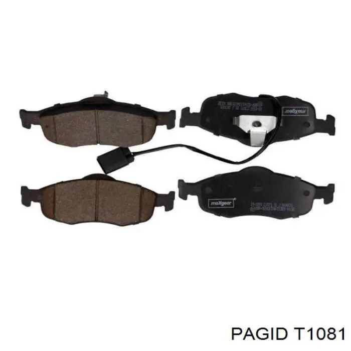 T1081 HELLA-PAGID колодки тормозные передние дисковые