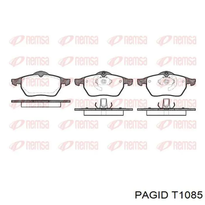 Купить T1085 HELLA-PAGID Колодки тормозные