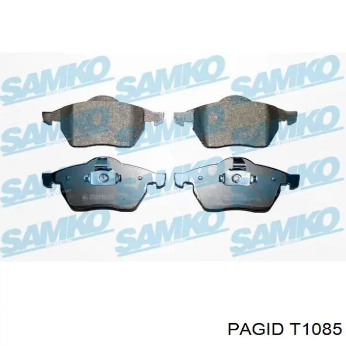 Передние тормозные колодки T1085 HELLA-PAGID
