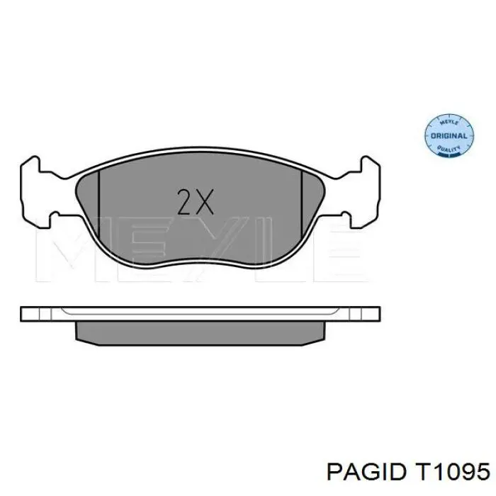 Колодки HELLA-PAGID T1095 цена, от 24.85 USD