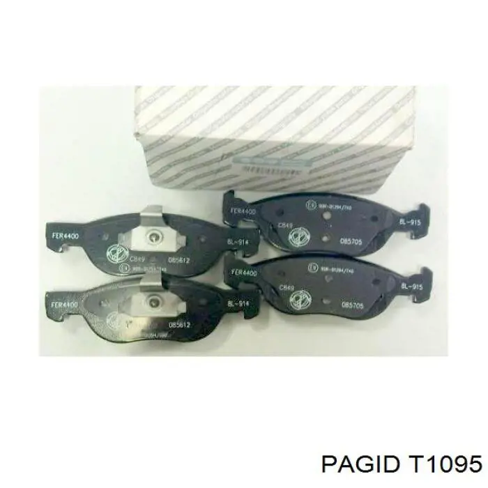 Купить T1095 HELLA-PAGID Колодки тормозные