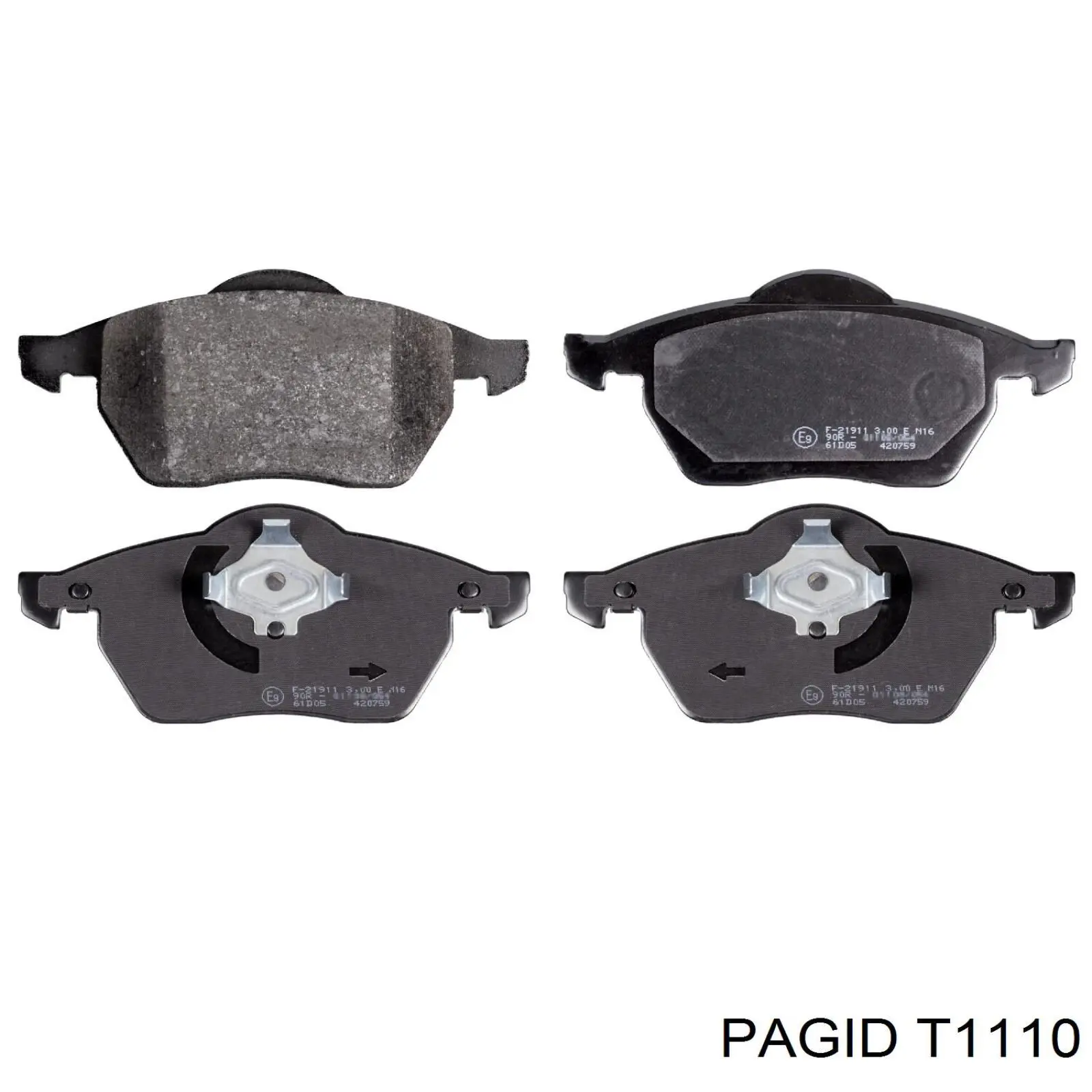 Купить T1110 HELLA-PAGID Колодки тормозные