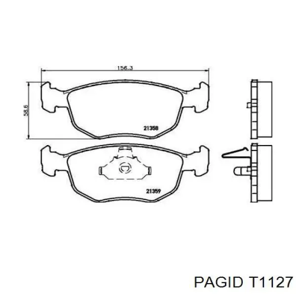2135819805T403 Textar Колодки передние