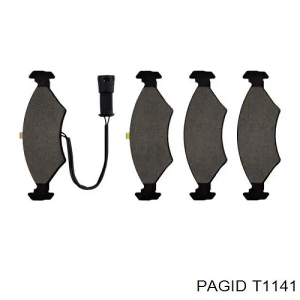 Передние тормозные колодки T1141 HELLA-PAGID