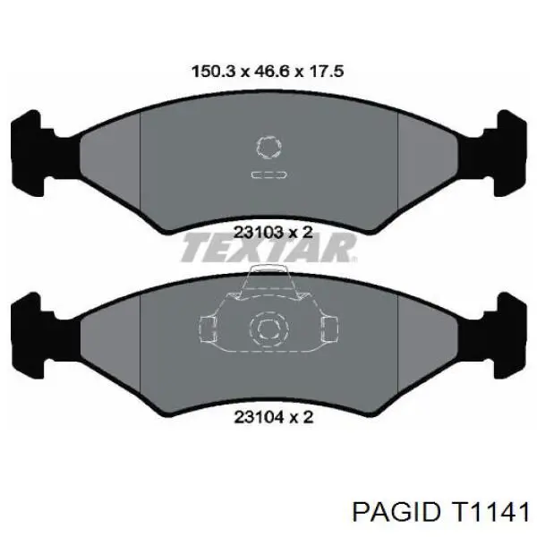 Колодки HELLA-PAGID T1141 цена, от 11.27 USD
