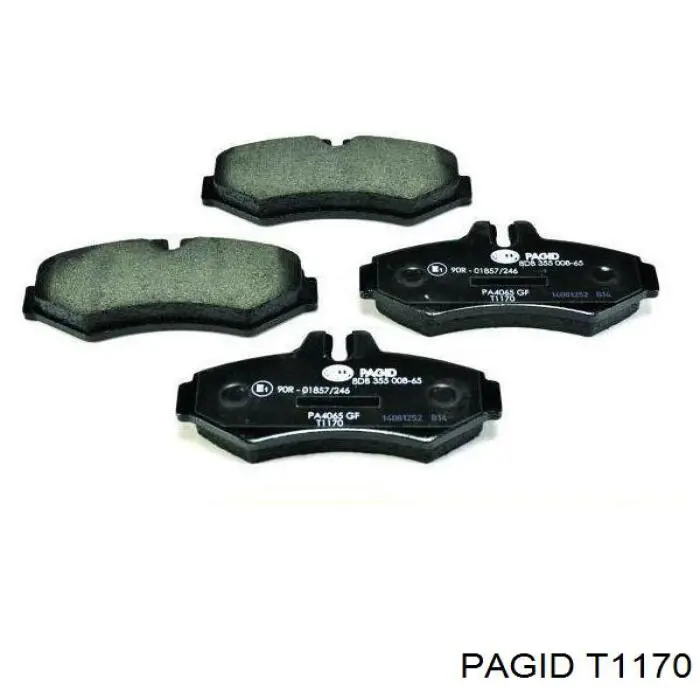 Задние тормозные колодки T1170 HELLA-PAGID