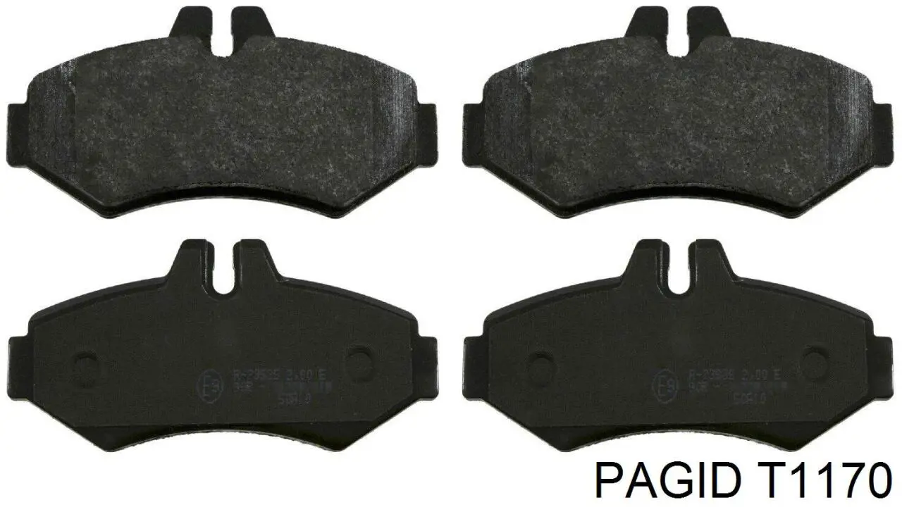 Колодки тормозные задние дисковые HELLA-PAGID T1170
