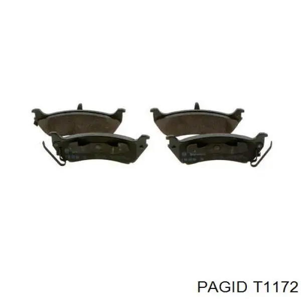 Колодки дисковые  HELLA-PAGID T1172 цена, от 34.29 USD