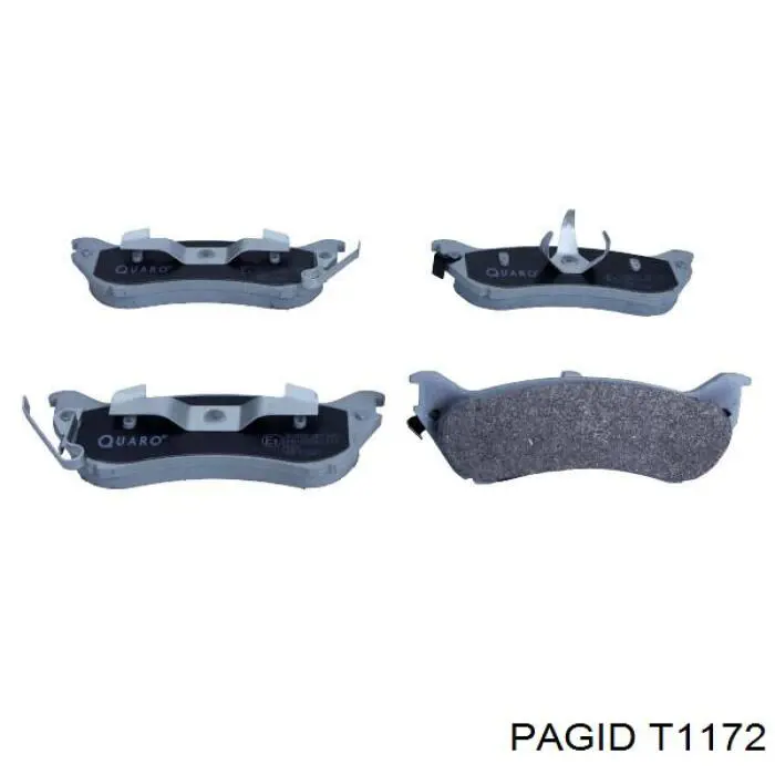 Купить T1172 HELLA-PAGID Колодки тормозные задние, дисковые