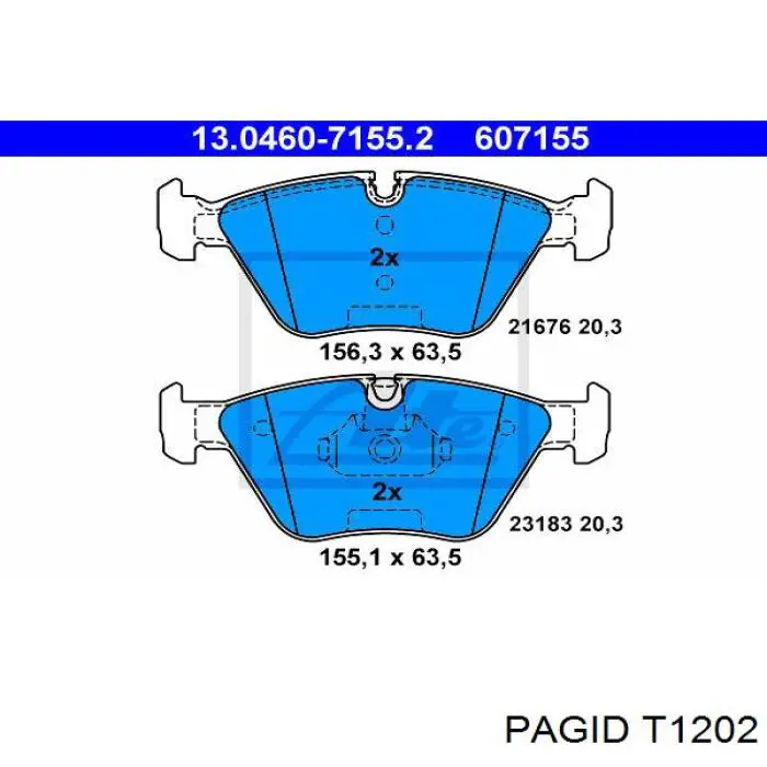 Колодки HELLA-PAGID T1202 цена, от 37.11 USD