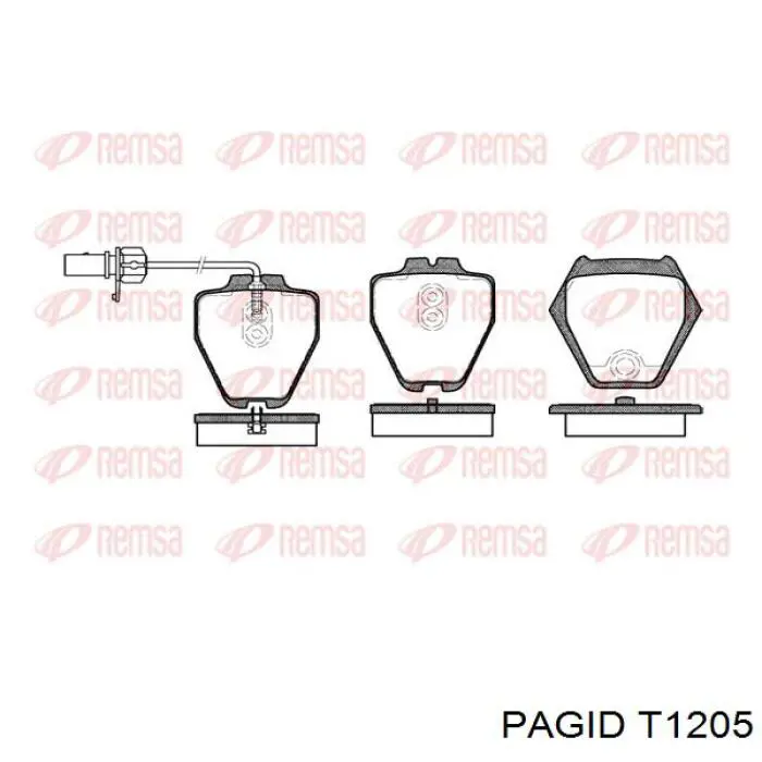 Колодки HELLA-PAGID T1205 цена, от 25.42 USD