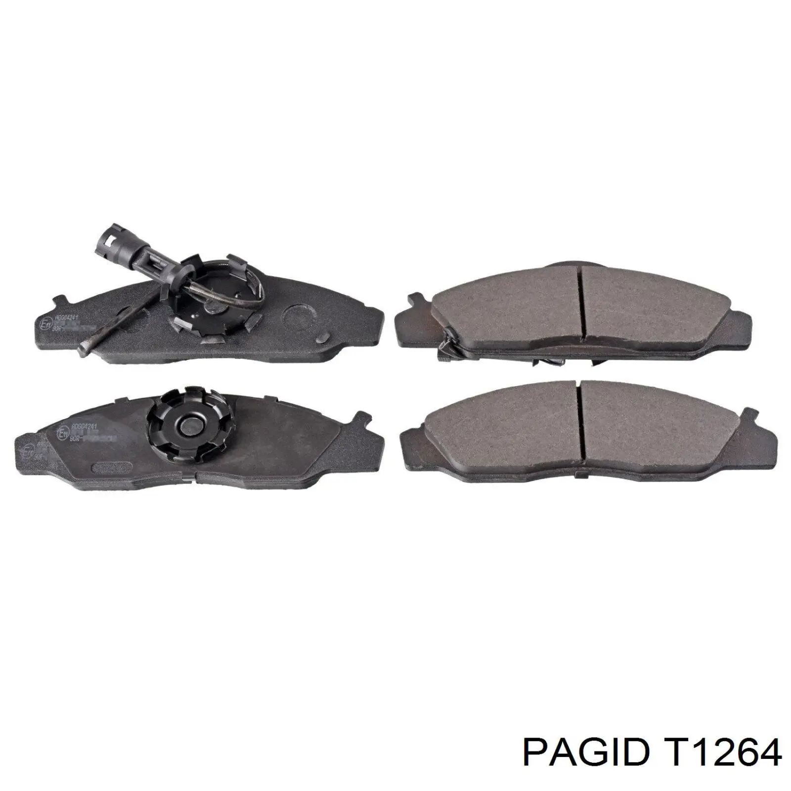 T1264 HELLA-PAGID колодки тормозные передние дисковые