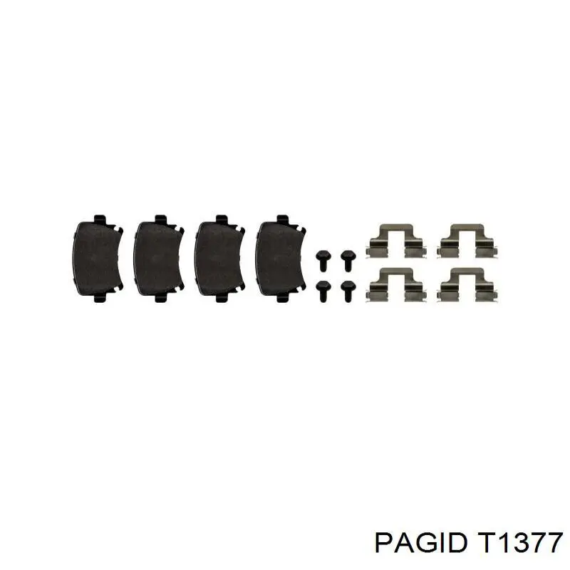 Задние дисковые колодки HELLA-PAGID T1377