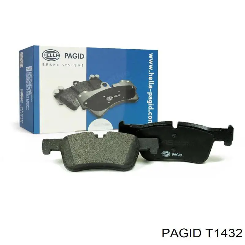 T1432 HELLA-PAGID Колодки передние