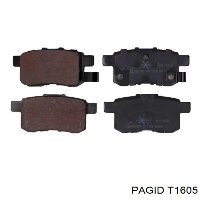 T1605 HELLA-PAGID Колодки передние