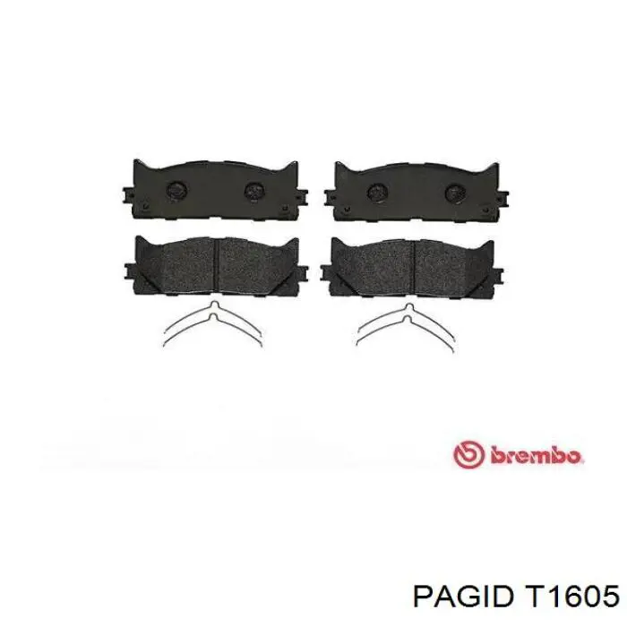 Тормозные колодки HELLA-PAGID T1605
