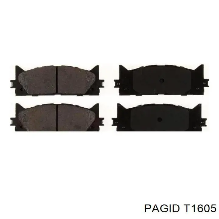 Купить T1605 HELLA-PAGID Колодки тормозные
