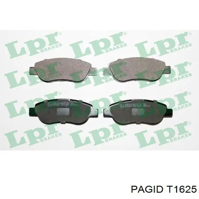 Купить T1625 HELLA-PAGID Колодки тормозные