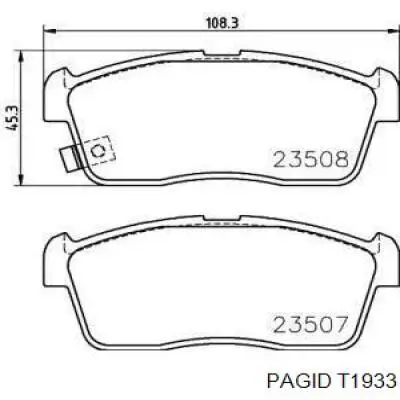 Передние тормозные колодки 04491B1080 Toyota