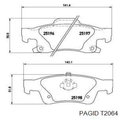 Колодки дисковые  Fiat/Alfa/Lancia K68516694AC цена, от 37.46 USD