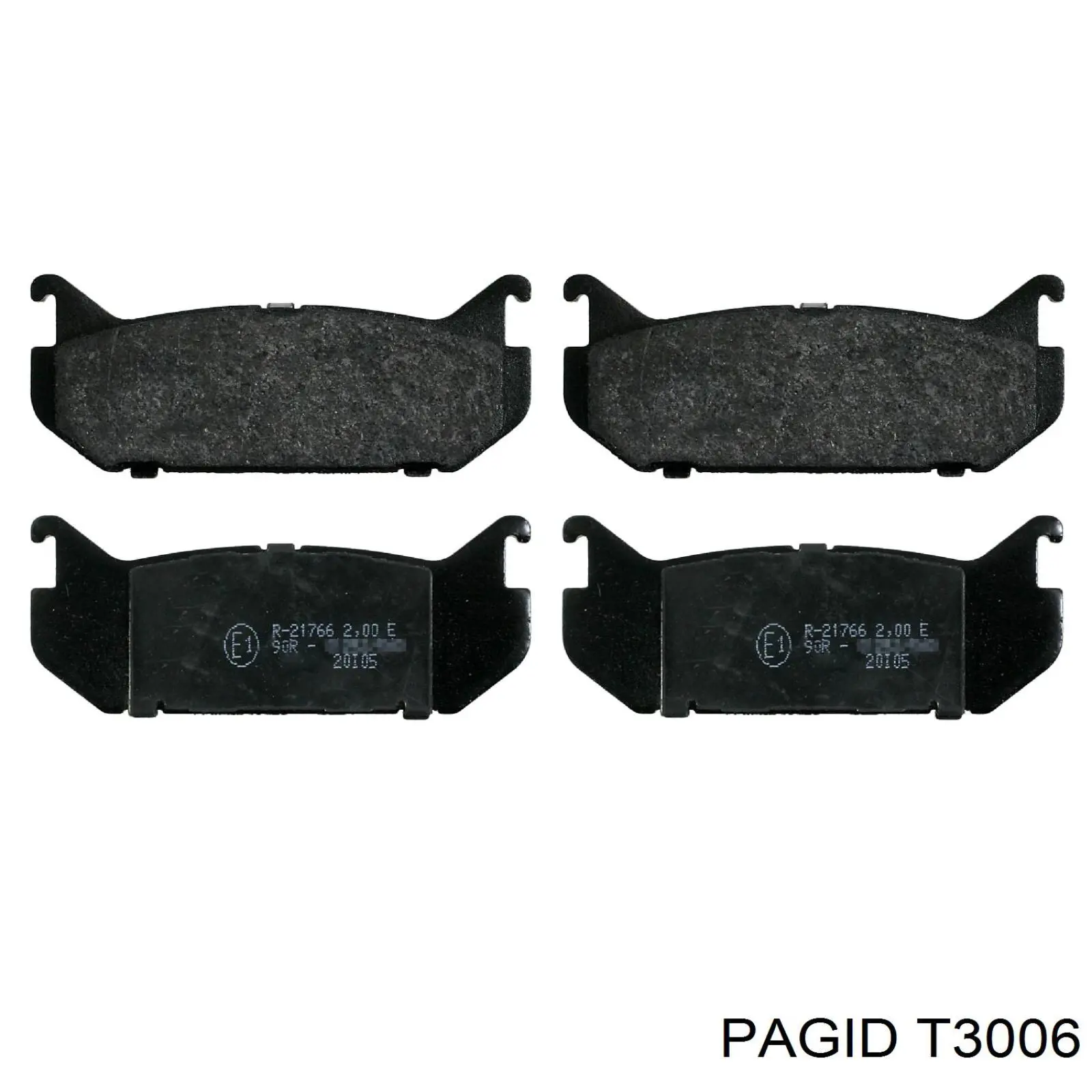 Колодки тормозные задние дисковые HELLA-PAGID T3006
