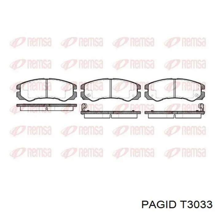 T3033 HELLA-PAGID Колодки передние