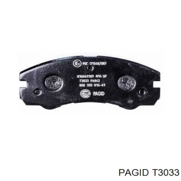 Купить T3033 HELLA-PAGID Колодки тормозные